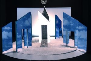 Modell Bühnenbild Eispalast